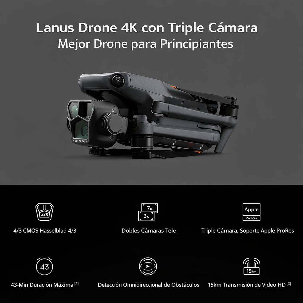 Drone con Cámara 4K HD – Perfecta para viajes, fotografía y regalos 📸✨ Plegable · Fácil de volar · Batería de larga duración - ¡OFERTA POR TIEMPO LIMITADO: 50% DE DESCUENTO! 🎁