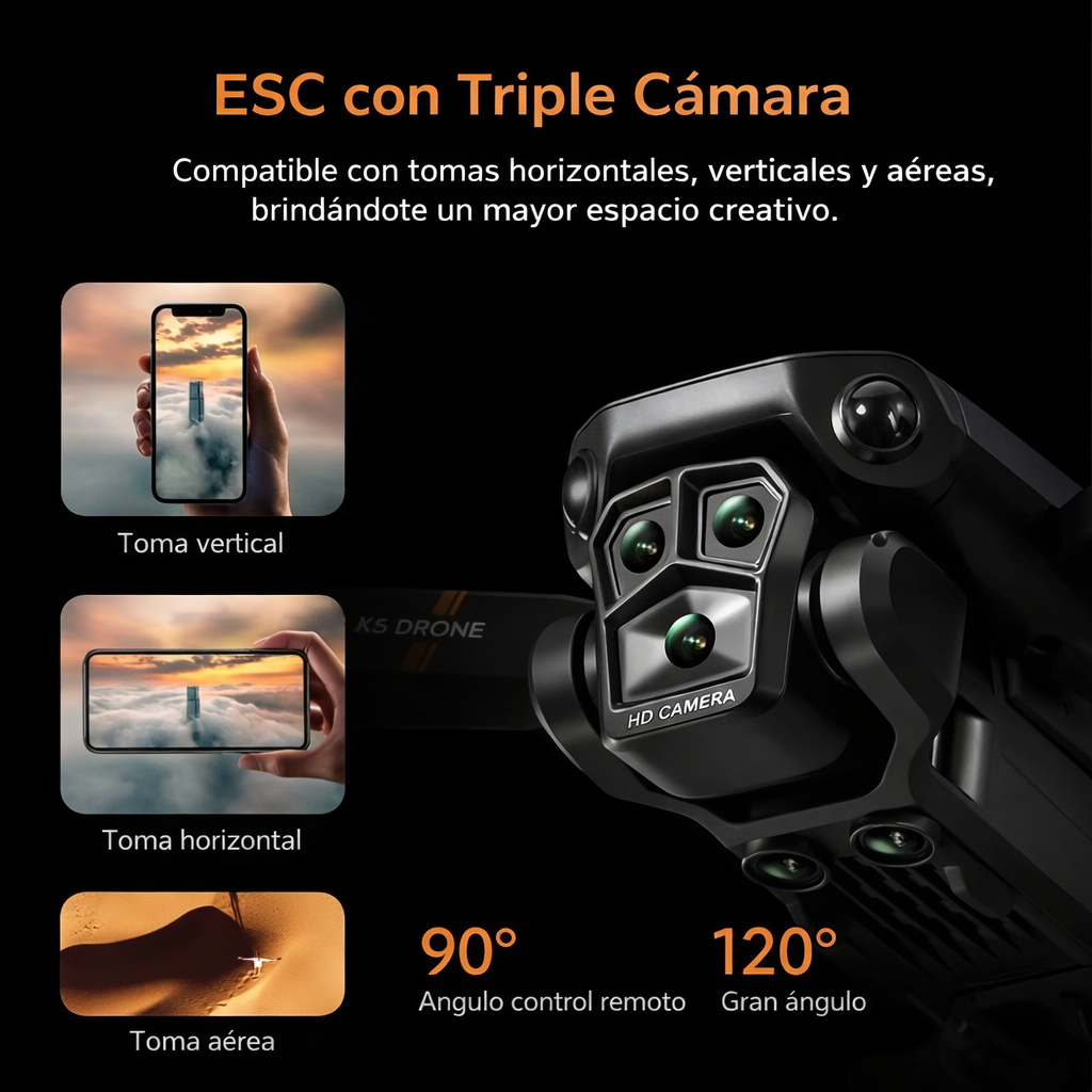 Drone con Cámara 4K HD – Perfecta para viajes, fotografía y regalos 📸✨ Plegable · Fácil de volar · Batería de larga duración - ¡OFERTA POR TIEMPO LIMITADO: 50% DE DESCUENTO! 🎁